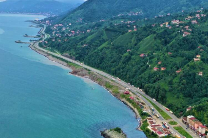 Rize'de Bozkale-Söğütlü arası ışıklandırılıyor