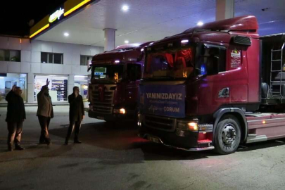 Çorum'dan Osmaniye'ye 27 ton un