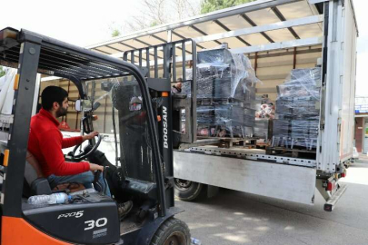 Bursa Yıldırım'da liselilerden afet bölgesine portatif 250 soba