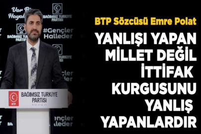 “Yanlışı yapan millet değil, ittifak kurgusunu yanlış yapanlardır!”