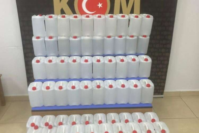 Keşan'da 387 litre sahte rakı ele geçirildi