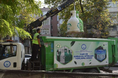Bursa Yıldırım'da 5 bin tona yakın atık cam toplandı