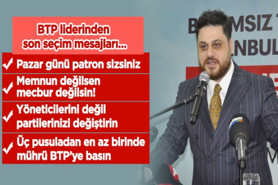 -Pazar günü bir günlüğüne patron olacağız. Fikirlerinizi değiştirirseniz patron olmaya devam edeceksiniz.