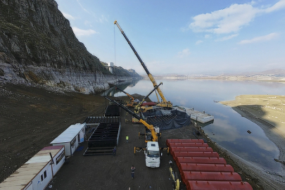 ÇAMLIDERE BARAJI’NDA “YÜZER POMPA” SİSTEMİNDE SONA YAKLAŞILDI