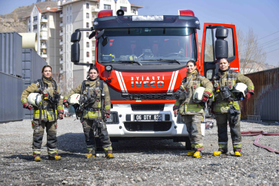 ANKARA İTFAİYESİ’NİN KADIN KAHRAMANLARI  İTFAİYEDE KADIN GÜCÜNDE YÜZDE 370 ARTIŞ