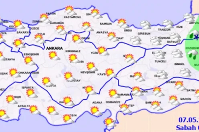 Meteoroloji’den 7 Mayıs hava durumu raporu