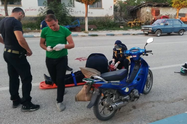 Bilecik Pazaryeri'nde köpeğe çarpan motosiklet sürücüsü yaralandı