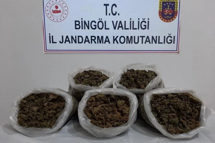 Bingöl’de 3 kilogram esrar ele geçirildi