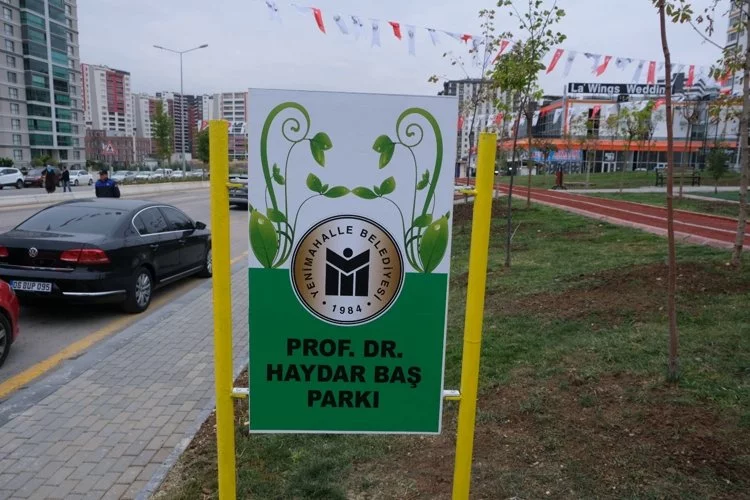 CHP’li Ankara Yenimahalle Belediyesi, Prof. Dr. Haydar Baş parkı açtı