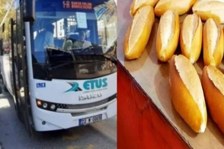 Edirne'de ekmek ve ulaşıma zam kapıda!