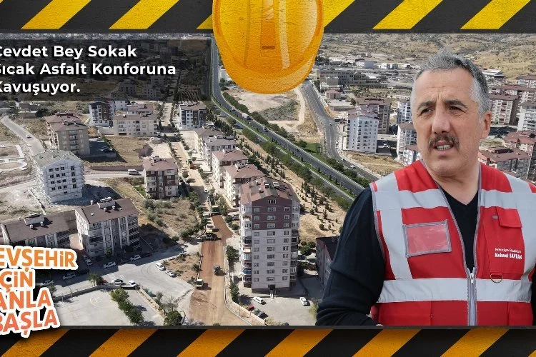 Nevşehir Belediyesi'nin üst yapı çalışması sürüyor